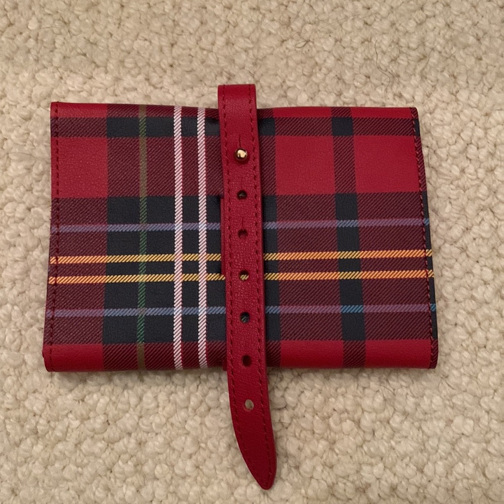NWOT Mark & Graham Tartan Jewelry Roll